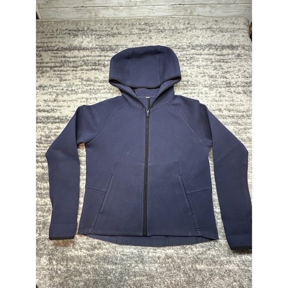 Women's Lululemon City Bound Full Zip Hoodie Jacket Lot Size 6 Black & Navy - Picture 14 of 16